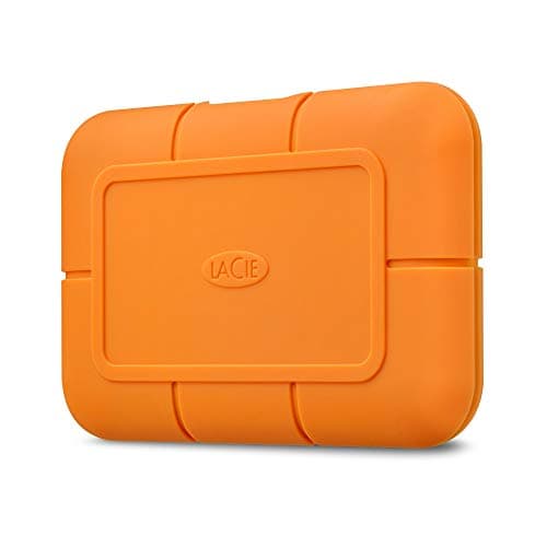 LaCie Rugged SSD 2TB, External SSD, USB-C, Extreme water and 3m drop resistance, Mac, PC, Data Rescue Services (STHR2000800)