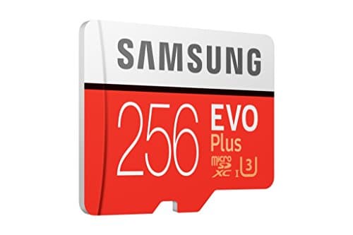 Samsung EVO Plus 256 GB microSDXC UHS-I U3 100 MB/s Full HD & 4K UHD Memory Card with Adapter (MB-MC256GA) - Red/White
