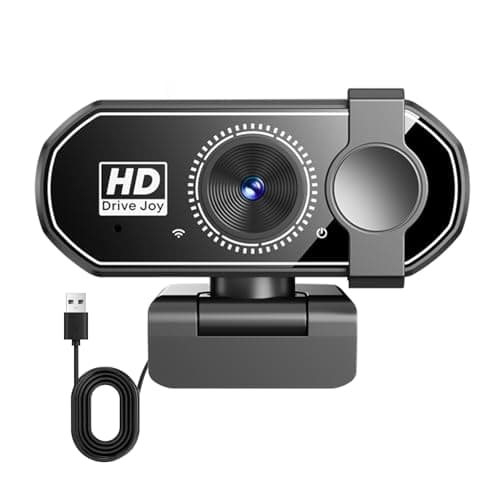DAILINK 1080P Webcam for PC with Microphone, Streaming Web Camera with Privacy Cover, 120°View Computer Camera, Plug&Play USB Web Cam for Zoom/Teams/YouTube, Laptop/Desktop Gaming with Rotatable Clip