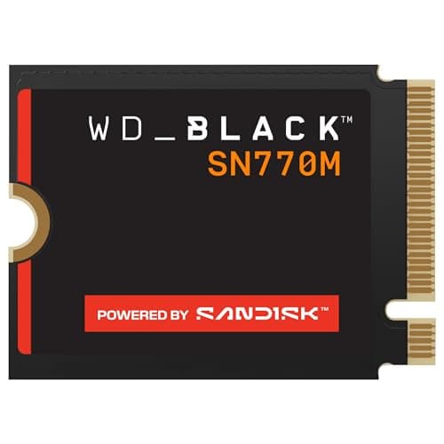 WD_BLACK SN770M NVMe SSD 1TB (Up to 5,150MB/s, M.2 2230, PCIe Gen4, for Asus ROG Ally, Steam Deck, Microsoft Surface for Compatible Laptop Gaming Devices and laptops) POWERED BY SANDISK