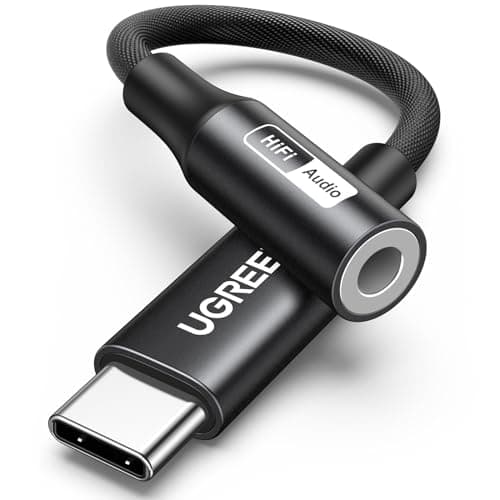 UGREEN USB C to 3.5mm Jack DAC Hi-Res 32bit/384kHz Type C Headphone Adapter | Compatible with iPhone 17 Pro Max/17/16/15 Galaxy S26 Ultra S25 S24 S23 A55 A56 iPad Air 11/13 Pixel 10/9/8
