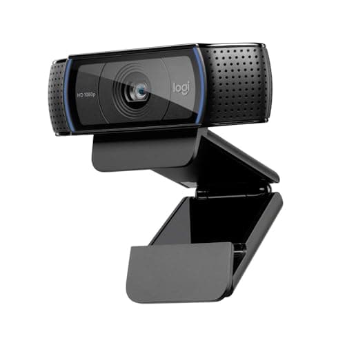 Logitech C920 HD Pro Webcam | Full HD 1080p/30fps Video Calling, Stereo Audio, HD Light Correction, Skype, Zoom, PC/Mac/Laptop/Tablet - Black