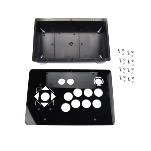 CHICHIYANG Arcade Joystick Base Box Case & Acrylic Panel Kit Suitable for DIY Arcade Game Machine Cabinet Controller