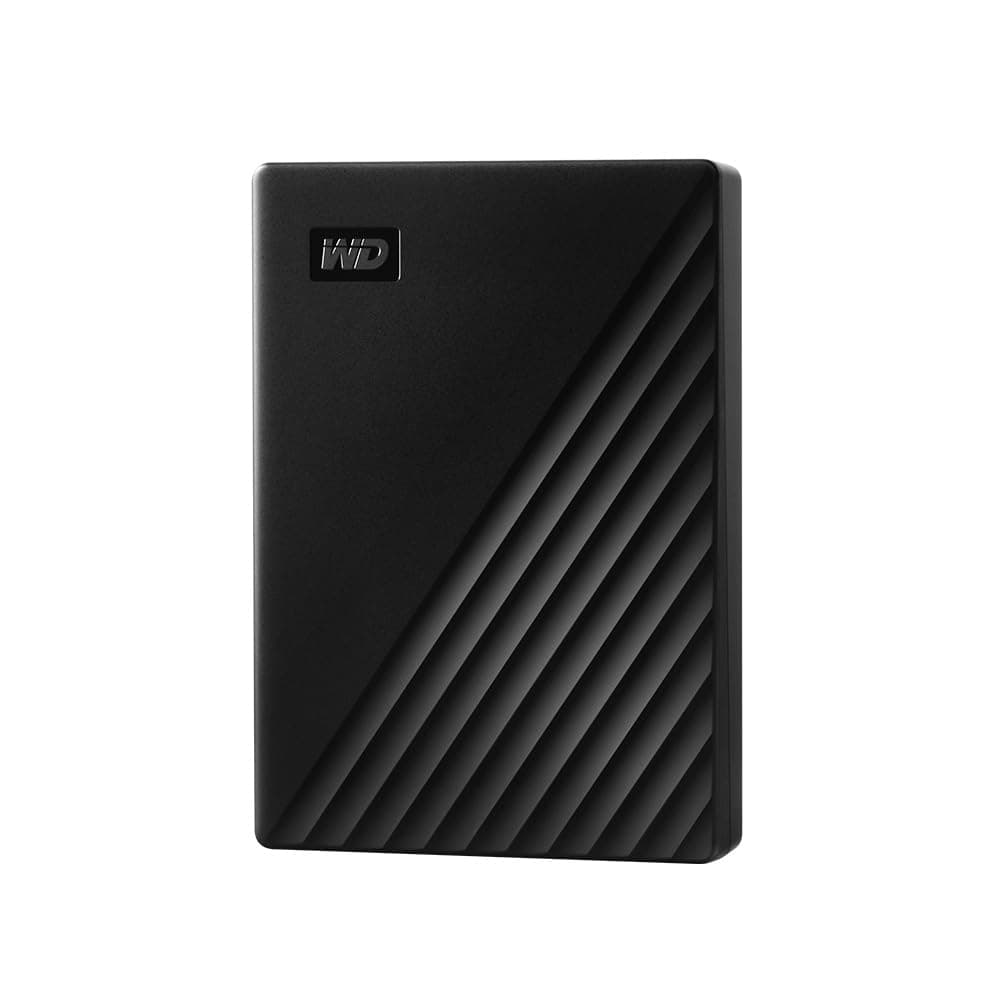 WD 4TB My Passport portable external storage, external hard drive, USB 3.0, portable HDD with software for device management, backup and password protection, works with PC, Xbox &Playstation, Black