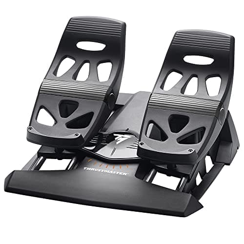 Thrustmaster TFRP T. Flight Rudder Pedals - Precise Rudder Control with S.M.A.R.T Technology for PC, PlayStation and Xbox | High precision, differential braking system for Flight sim, compatible with Thrustmaster ecosystem, ergonomic & versatile