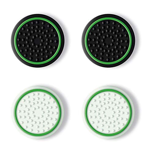 GXTrust 4-pack Xbox Series X/S Thumb Grips Glow in the Dark, Black/White