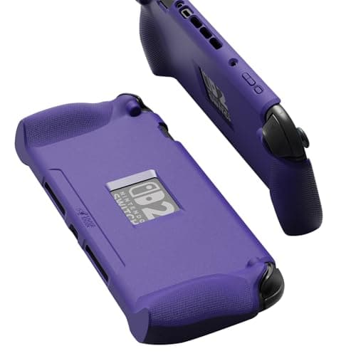 Savage Raven by Skull & Co. StandGrip for Nintendo Switch 2: A Soft Protective Case with Textured Grips Full Protection, Shock-Absorption Non-Slip and Anti-Scratch Cover Design- Galactic Purple