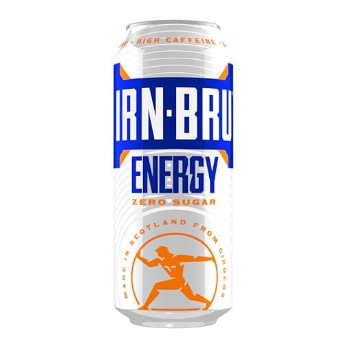 IRN-BRU Energy Zero Sugar Carbonated Energy Drink, 12 Pack, 500ml Cans