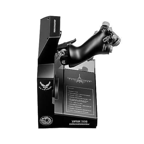 Thrustmaster Viper TQS - High-Precision Throttle Quadrant System for Flight Simulation on PC | 1:1 replica handle, U.S. Air Force licensed, CHAFF/FLARE slap switch, 21 buttons, 5 axes, 16-bit H.E.A.R.T, DCS plug and play