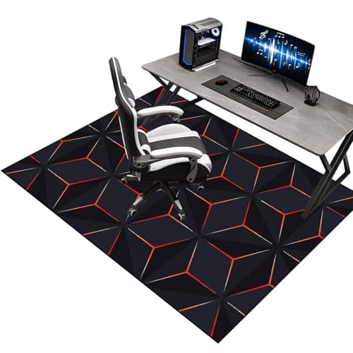 Office Gaming Chair Mat for Carpet, 100 x 150 cm, Heavy Duty Floor Protectors, Desk Chair Mat for Carpeted Floors
