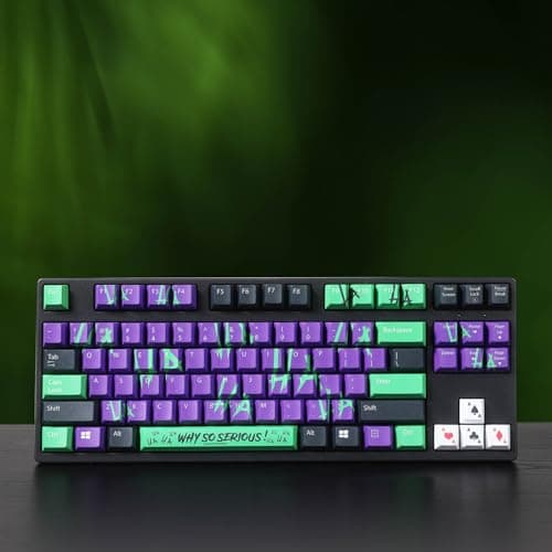 Royal Flush Gaming Joker Graffiti Custom Keycap Set | Cherry Profile | PBT Dye-Sub | 135 Keys | Mechanical Gaming Keyboards | PC Accessories