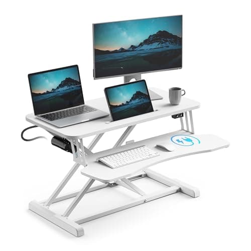 VonHaus Standing Desk Electric Converter, White