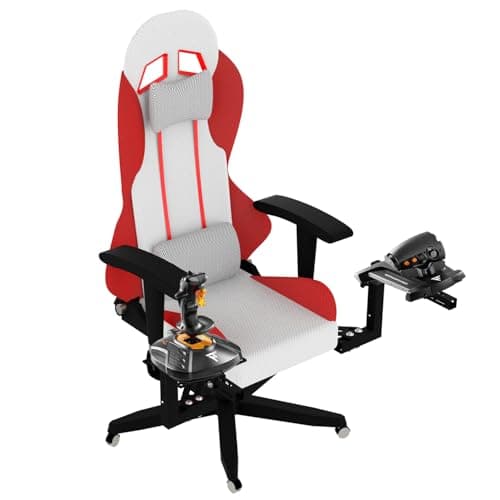 EG STARTS Games Joystick / Hotas Chair Mount Compatible for Thrustmaster A 10C Hotas Warthog T.16000M FCS & TCA Officer Pack Airbus & VKB Gunfighter MK & Logitech X56 X52 Flight Simulation Controller