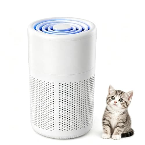 H13 HEPA Air Purifier for Bedroom,USB Powered Portable Air Cleaner with 3 Stage Filtration, Quiet Air Purifier with Night Light & Aromatherapy Diffuser,Removes Dust,Smoke,Pet Dander and Odours