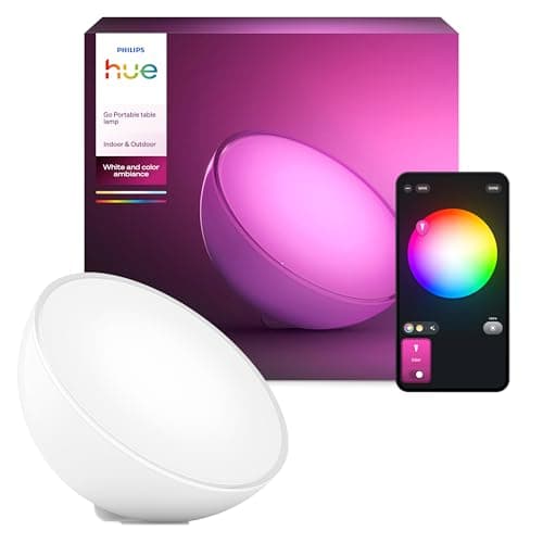 Philips Hue Go 2.0 White & Colour Ambiance Smart Portable Light with Bluetooth, Works with Alexa and Google Assistant (Pack of 1)