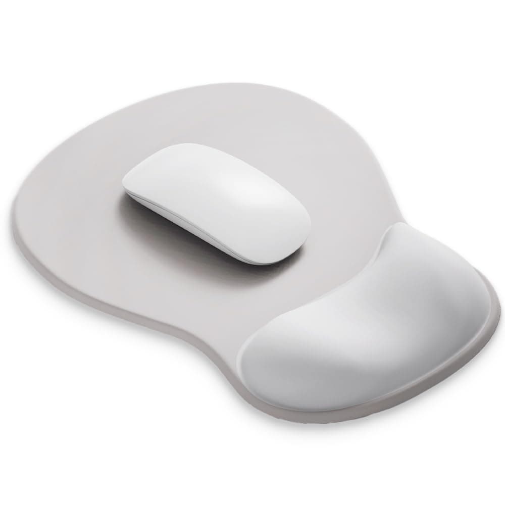 ErgoComfort Gel Wrist Rest Mouse Pad-Ergonomic Office Mousepad with Wrist Support-Non-Slip, Design Desk Accessories Mat for Home&Game Decor (03Silver Surge)