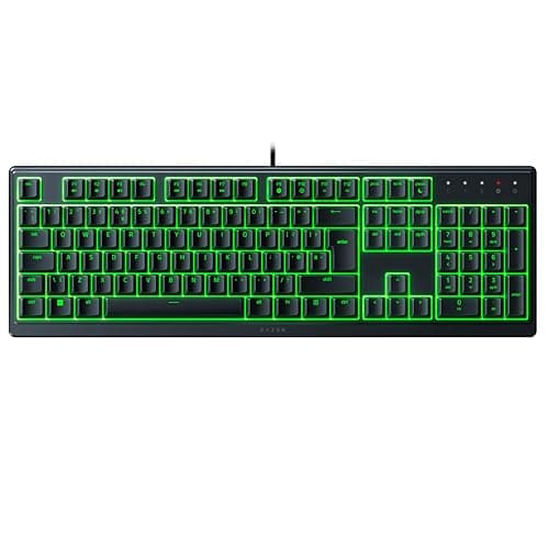 Razer Ornata V3 X - Low Profile Gaming Keyboard (Silent Membrane Switches, UV-Coated Keycaps, Durable, Spill-Resistant Design, Ergonomic Writst Rest) QWERTY UK Layout | Black