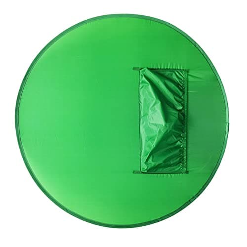 Green Screen Chair, Portable 142cm Round Green Screen Foldable with Storage Bag, for Video Chats, Game, Recording, for Photography, Video Conference, Outdoor Shooting