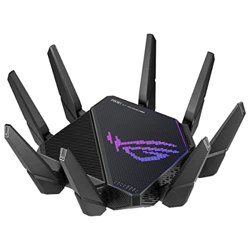 ASUS ROG Rapture GT-AX11000 Pro Tri-Band WiFi 6 Extendable Gaming Router, 10G & 2.5G Ports, ASUS RangeBoost Plus, Triple-level Game Acceleration, Subscription-free Network Security, AiMesh Compatible