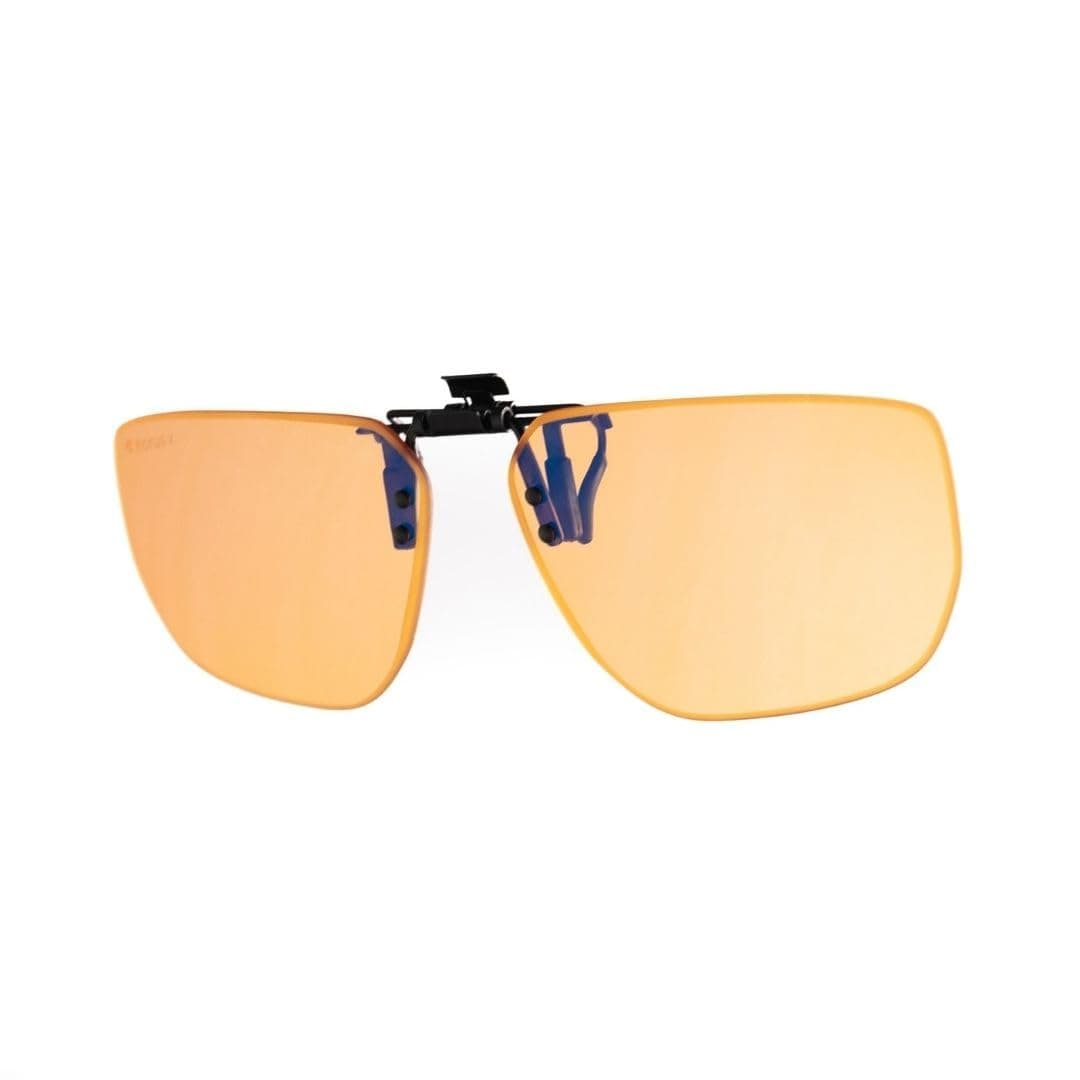 Horus X • Clip-On Amber • Slip-on Filter for Prescription Glasses • Blue Light Filter Glasses • High Protection for Screens (Video Games, Console, Computer, PC) | Amber
