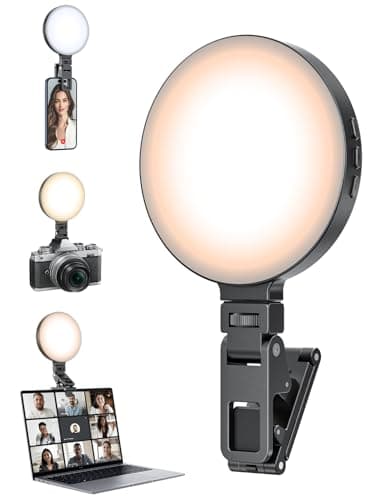 Selfie Light for Phone Computer Camera,4" Clip-On Video Conference Light