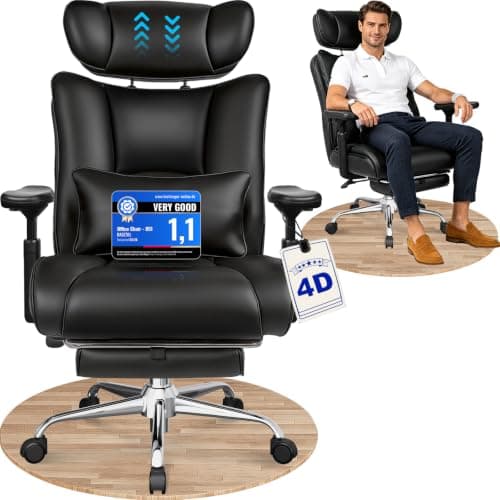 BASETBL Heavy Duty Executive Office Gaming Chair for Big and Tall Users