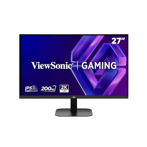 ViewSonic VX2757-2K-PRO 27 inch Gaming Monitor 2K WQHD 2560p x 1440p, 200Hz,1ms MPRT, G-Sync compatible, Frameless, HDR10, IPS, 2 x HDMI 2.0, Display Port 1.4, Flicker Free