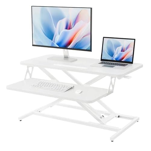 ERGOMAKER Height Adjustable Standing Desk Converter 80cm(32 Inch), White