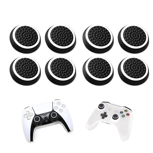 8 x Pro Thumb Grips Caps compatible with PS3 / PS4 / PS5 / XBOX ONE 360 Joystick Controller