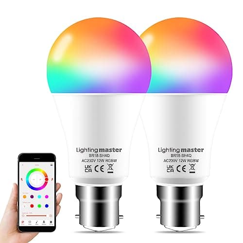 Lighting master Smart Bulb Compatible with Alexa Light Bulbs,12W Bayonet