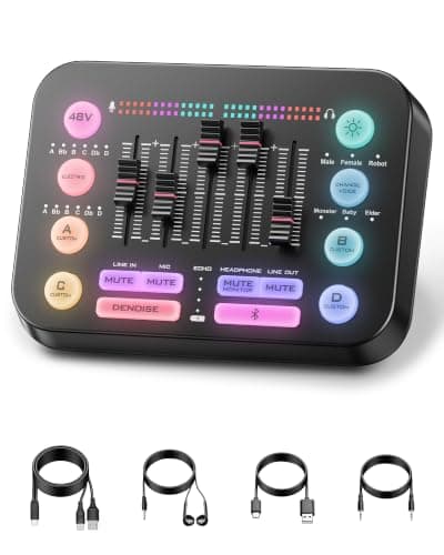 New Bee RGB Gaming Audio Mixer for PC