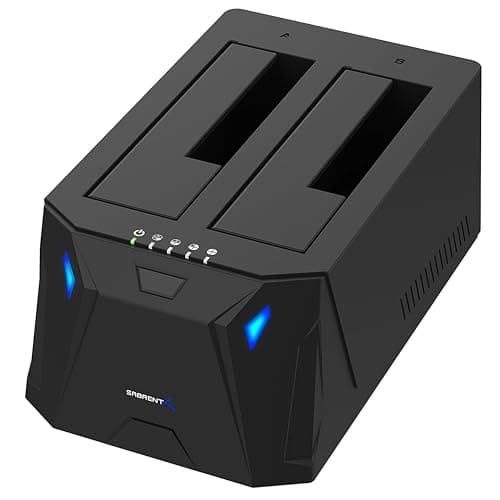 SABRENT Dual Bay Hard Drive Docking Station, 2 Bay Enclosure