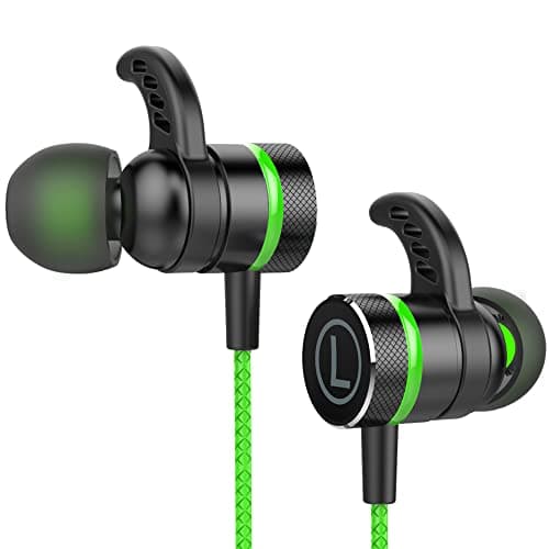 KASOTT SoundMaster Pro V1 - Gaming Earphones with Dual Audio Drivers,Battle Buds,in-Line Mic with Mute and Volume Control, Compatible with Xbox Series,PS5,PS4,Switch,Pc with 3.5mm (Green)