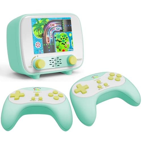 Handheld Game Console, Retro Handheld Game Console with 2.8-inch LCD Screen,Featuring 216 Single-Player Games and 84 Two-Player Games, Suitable for Children and Adults