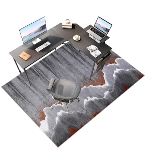 Floor Protector for Office Chair, Office Chair Mat for Hardwood Floor, Non-Slip Desk Chair Mat Office Floor Mat for Hard Wooden Tile Floors, Carpet Protector Chair Mat for Home Office 110 x 120 cm