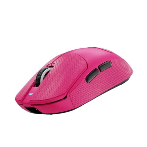 ATTACK SHARK X8 SE Mouse with Grip Tape for Large Hand, 55g SUPERLIGHT, PixArt PAW3311 Gaming Sensor, BT/2.4G Wireless/Wired, Adjustable DPI up to 25000, 500mAh Battery (Berry Red)