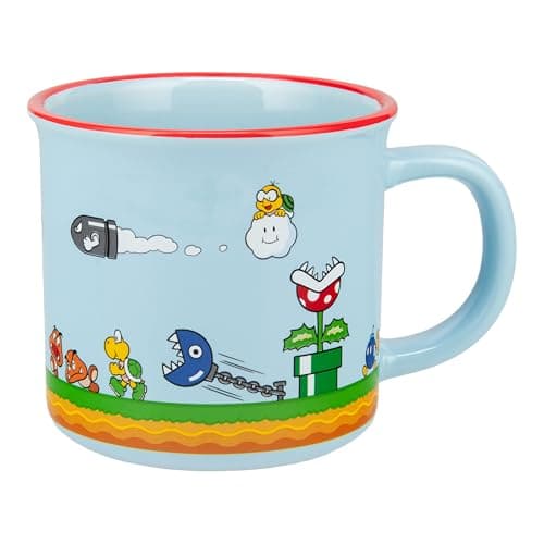 Super Mario Ceramic Mug 350ml - Officially Licensed Super Mario Product