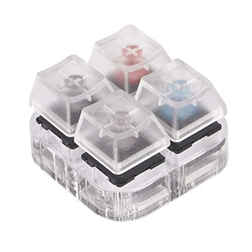 Christol 4 for Key Caps Testing Tool Cherry MX Switches Keyboard Tester Kit Clear Keycaps Sampler PCB Mechanical Keyboard