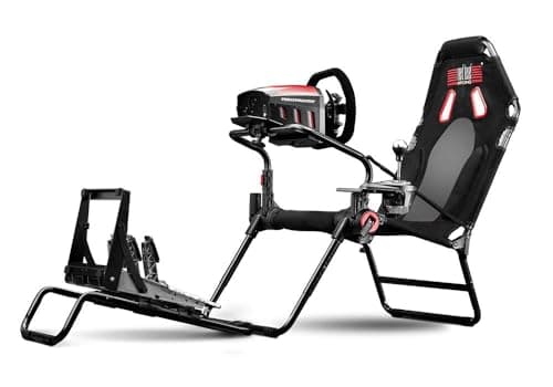 Next Level Racing GTLite Foldable Sim Racing Cockpit GT Position | Patented NLR Hubs | Shifter Mount Included | Breathable Seat | Flight Upgradeable