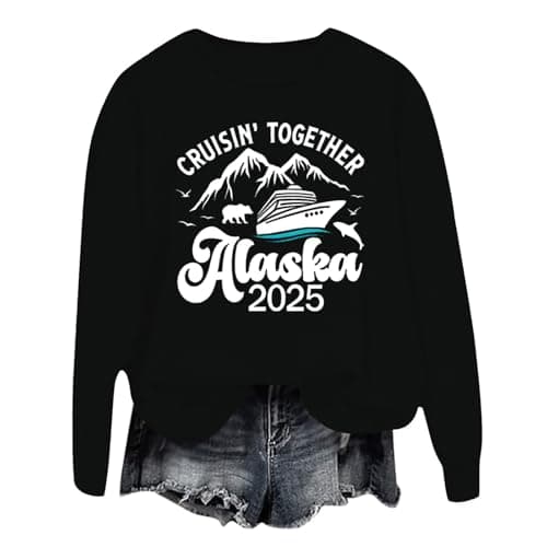 Generisch Sweatshirt For Women Long Sleeve Casual Crew Neck Gaming Pullover Men, black, XL