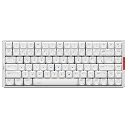 IQUNIX MQ80 Low Profile Mechanical Keyboard, 75% Full Aluminum Case Wireless Keyboard with 2.4G Receiver, Bluetooth and Wired Connection for Mac/Windows (Moonlight Silver)