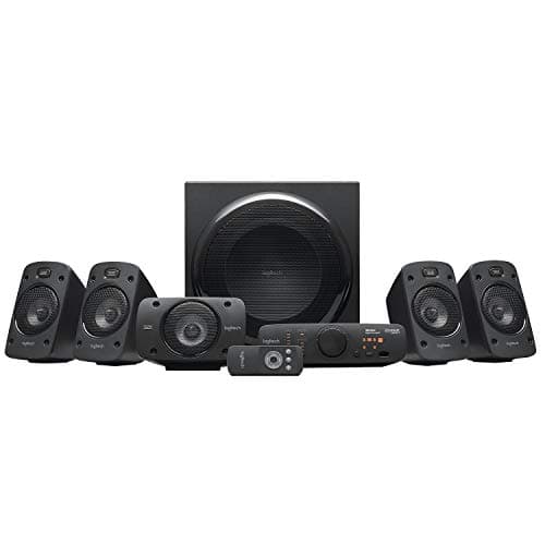 Logitech Z906 5.1 Surround Sound Speaker System | THX, Dolby & DTS Certified, 1000W Peak Power, Multi-Device, Multiple Audio Inputs, UK Plug, PC/PS4/Xbox/TV/Smartphone/Tablet