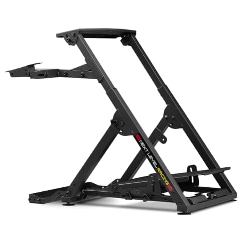Next Level Racing Wheel Stand 2.0 | Adjustable Foldable Racing Wheel Stand | Compatible with Logitech G29 G923 Thrustmaster Fanatec | Shifter & Handbrake Support