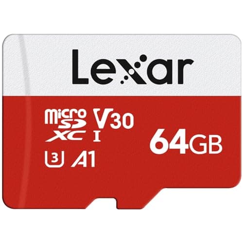 Lexar Micro SD Card 64GB E Series, Up to 100MB/s, microSDHC