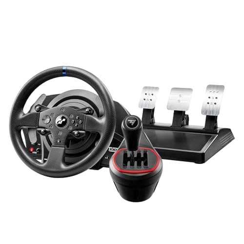 Thrustmaster T300RS GT & TH8S – High-End Racing Wheel and Gear Shifter for PS5, PS4, PC – Realistic Force Feedback and Optimal Precision