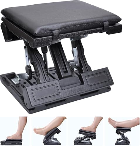 Foot Rest Under Desk,Stepless Height Adjustment, for Office Home Gaming