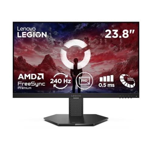 Lenovo Legion 24-15 Gaming Monitor 23.8" | IPS FHD | 240Hz, 0.05 ms, 16:9 | 99% sRGB | 2x HDMI 2.1, DisplayPort 1.4 | Tilt, Swivel, Pivot, Height Adjust Stand | Raven Black