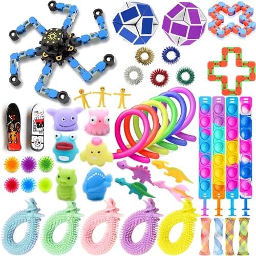 SINZUX 50 Pcs Fidget Toys Pack, Sensory Toys Set for Boys Girls