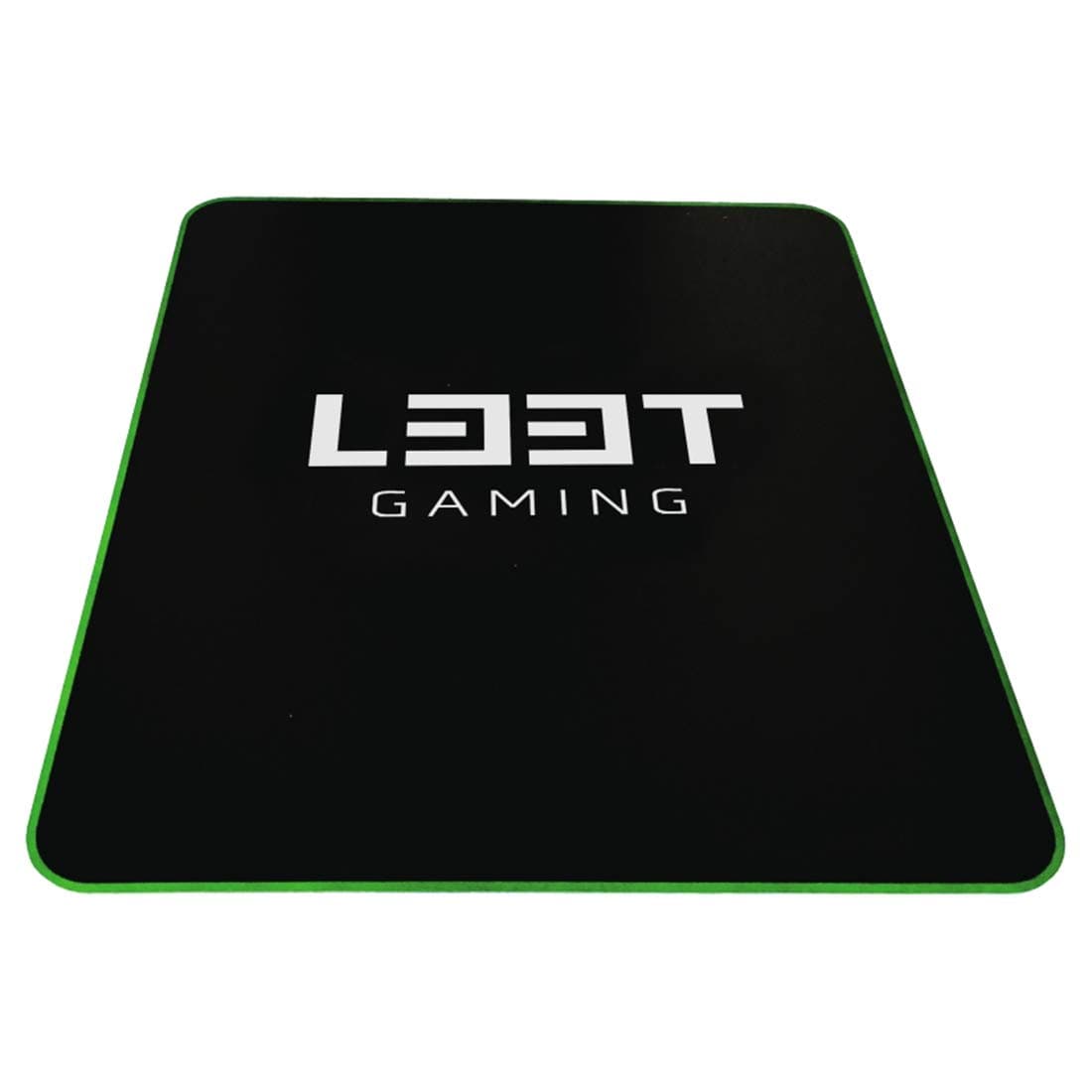 L33T Gaming Floor Mat, Chair Underlay Floor Protection with Non-Slip Coating, Black, Medium, 120 x 99 cm