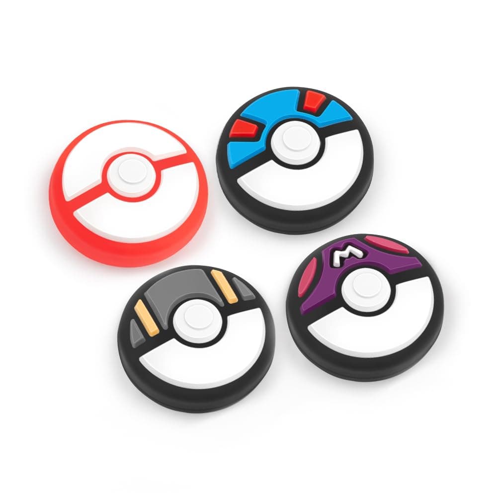 Joycon Thumb Grip Caps, Soft Silicone Joystick Covers Compatible with Nintendo Switch/OLED/Switch Lite, Analog Stick Grips Button Covers